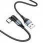 CÂBLE USB HOCO - U100 3A USB-C 1.2M NOIR