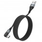 CÂBLE USB HOCO - U100 3A USB-C 1.2M NOIR