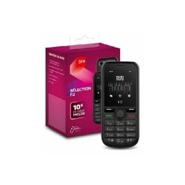 Pack Prépayé SFR Téléphone Sélection F2 Clavier Touches + Carte SIM - Noir